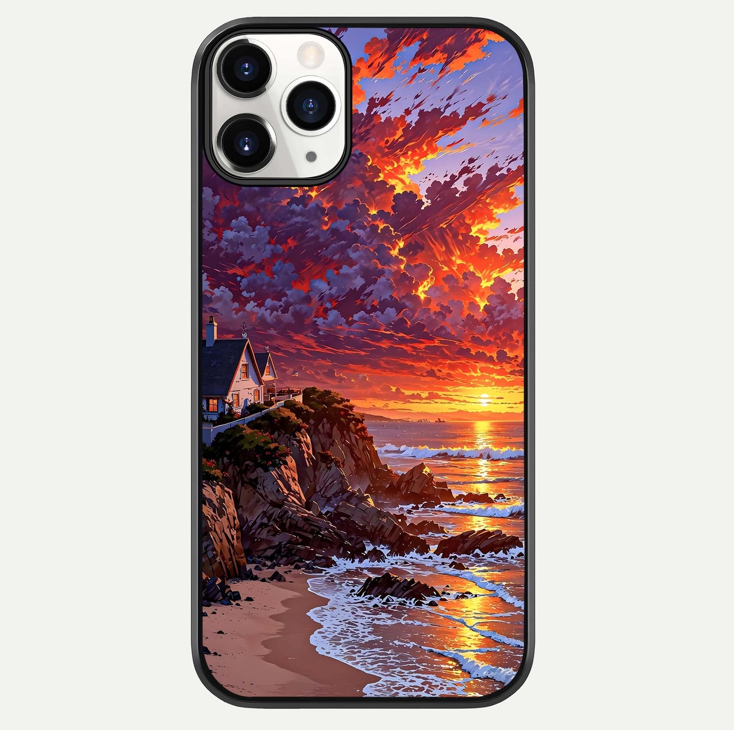 Sunset House By Sea Glass Case For iPhone 11 Pro by Custom World