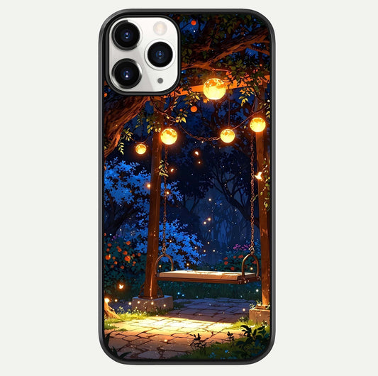 Twilight Garden Swing Glass Case For iPhone 11 Pro by Custom World