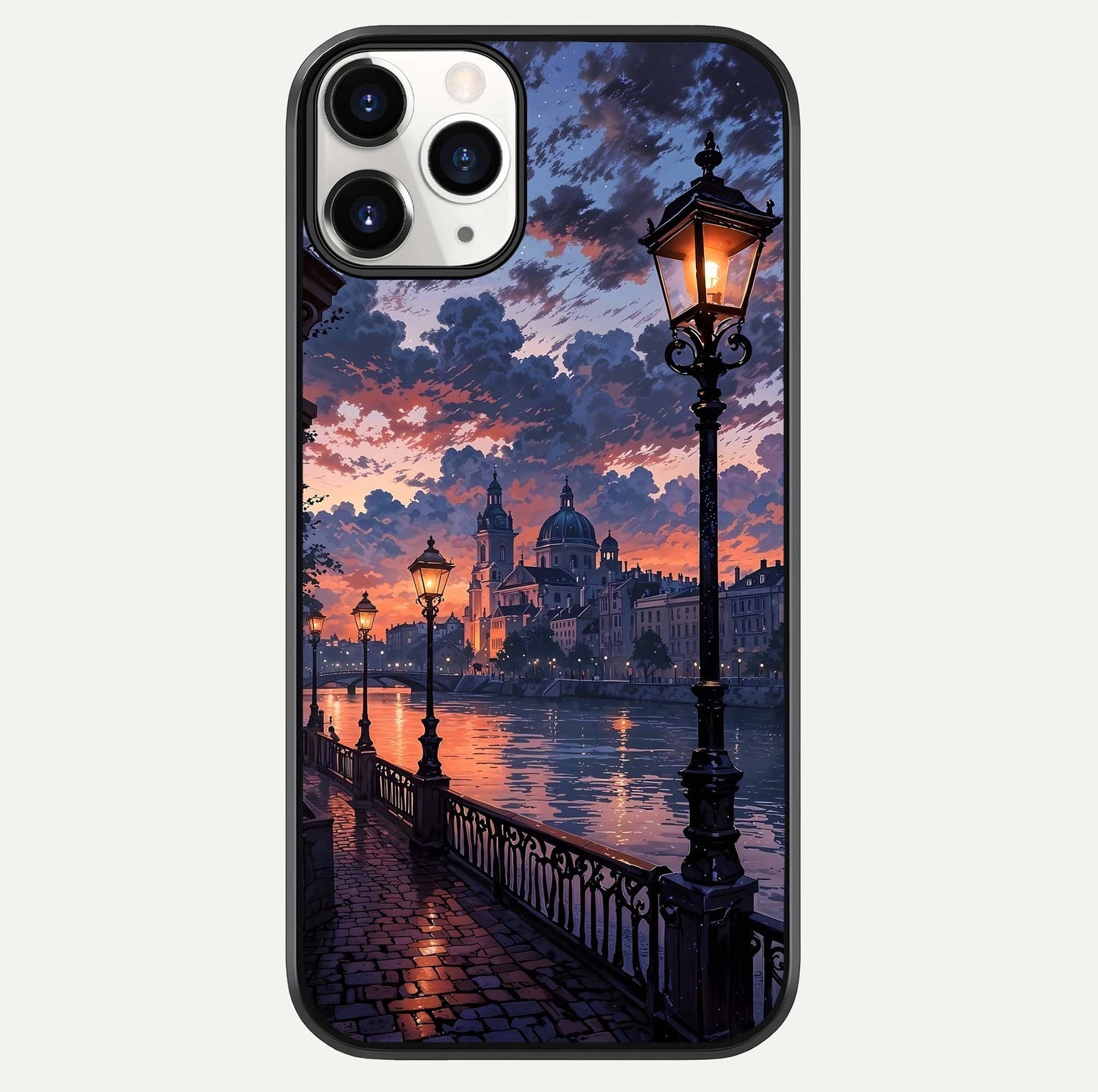 Twilight River Lights Glass Case For iPhone 11 Pro by Custom World