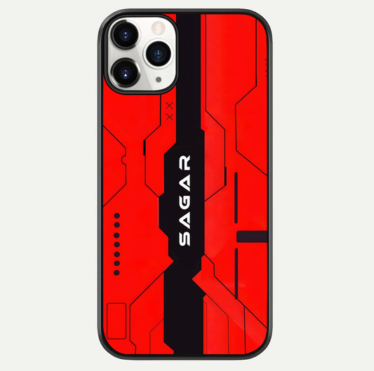 Voltage Rise CYBERPUNK Custom Name Glass Case For iPhone 11 Pro by Custom World