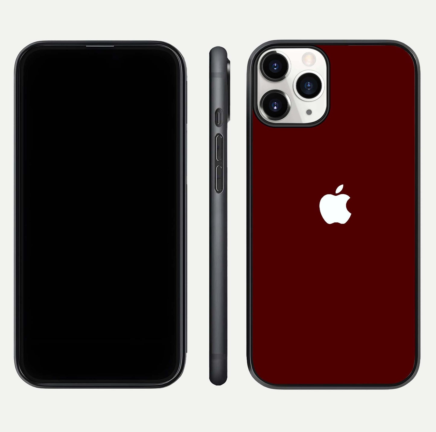 Apple Crimson Core Glass Case for iPhone 16 Pro dual-view layout displaying smooth edges and strong protection build