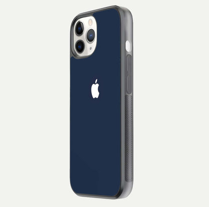 Minimal Apple Night Glass Case for iPhone 11 Pro side-angle image showing sleek reflection and clean gloss