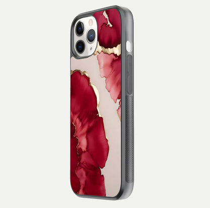 Pink & White Marble Glass Case For iPhone 11 Pro