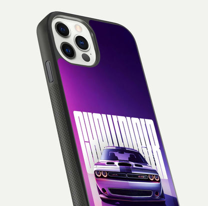 Midnight Muscle Ride Glass Case for iPhone 11 Pro front & back layout with dark automotive tones and edges