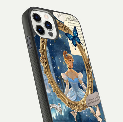 Midnight Queen Glass Case for iPhone 11 Pro front & back layout displaying regal tones and smooth edges