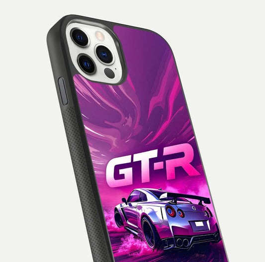 Speed Drift Legend Glass Case for iPhone 11 Pro front & back layout showing bold tones and smooth edges