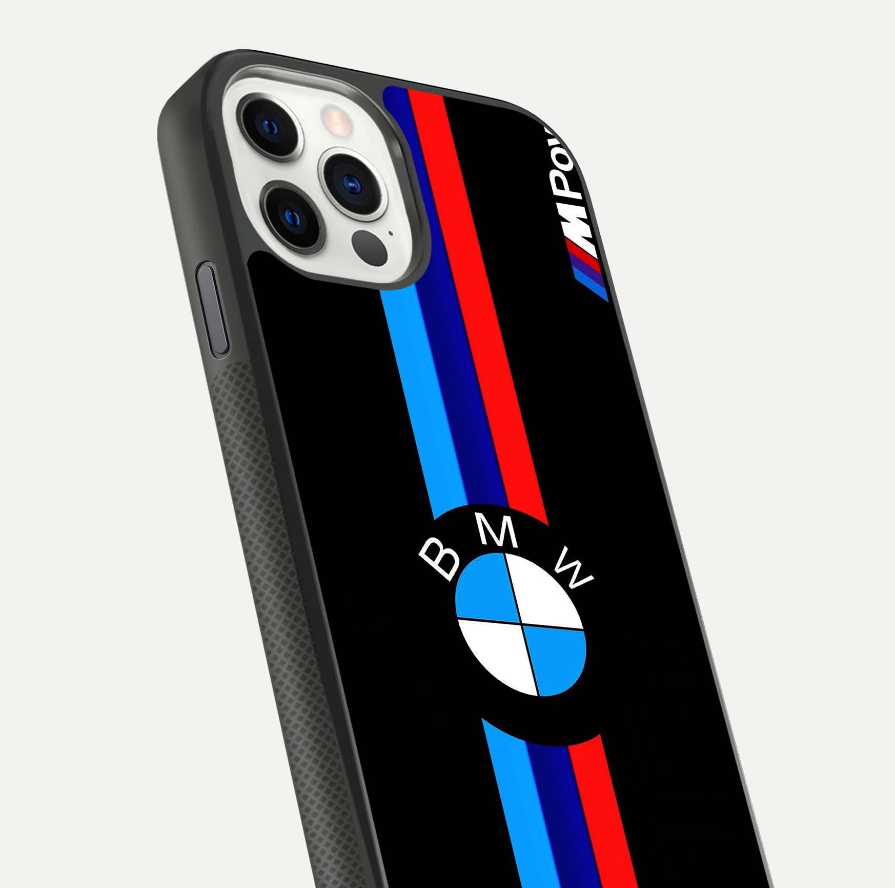Turbo BMW Beast Glass Case for iPhone 11 Pro front & back layout showing bold design and smooth finish