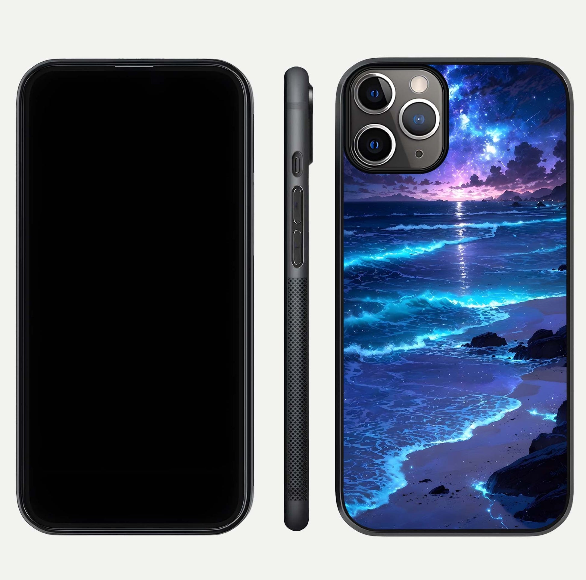 Classic Damn Look Glass Case for iPhone 11 Pro Max close-up highlighting quote text and reflection shine