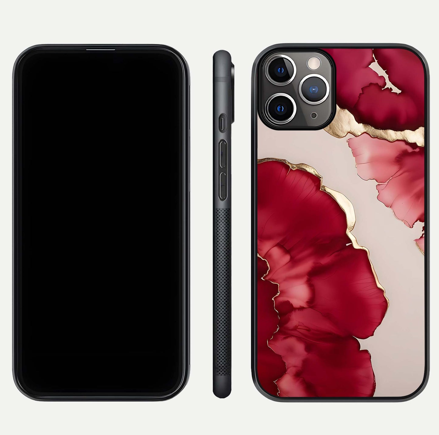 Pink & White Marble Glass Case For iPhone 11 Pro Max