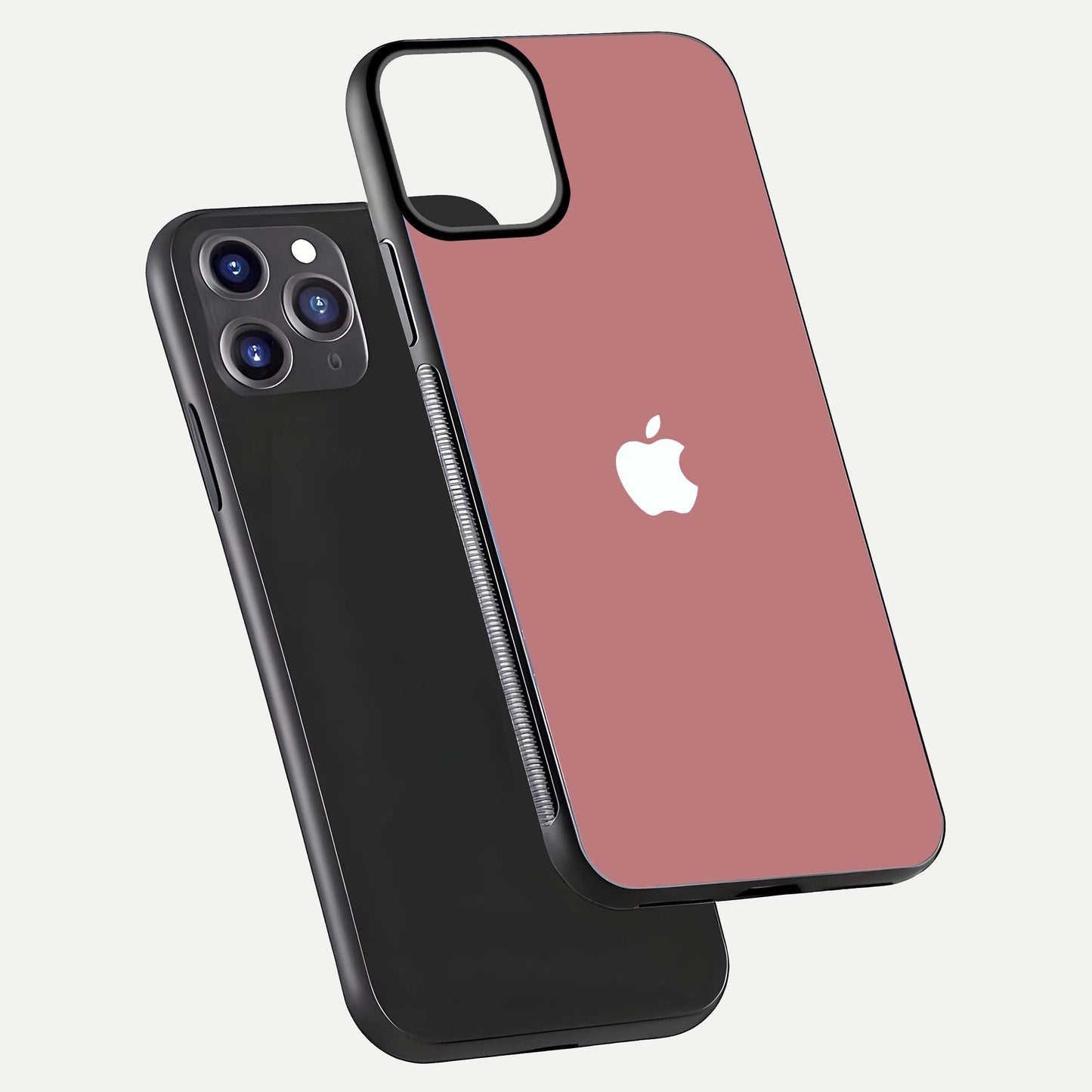 Apple Harmony Glass Case for iPhone 11 Pro Max front and back mockup showing harmony pattern and clean edge design