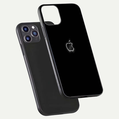 Neon Apple Glow Glass Case for iPhone 11 Pro Max front & back layout showing bright tones and edge curve
