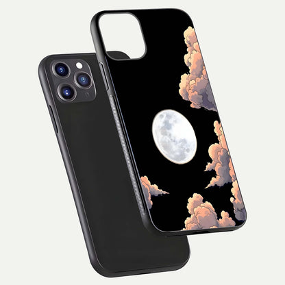 Shade Cloud Moon Glass Case for iPhone 11 Pro Max front & back layout showing soft gradient tones and edges