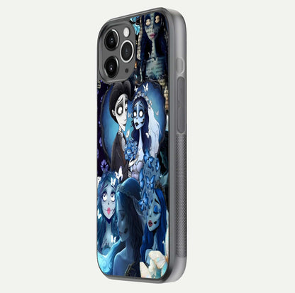 Butterfly Ghost Soul Glass Case for iPhone 11 Pro Max floating mockup showcasing spirit-like butterfly detail and gloss