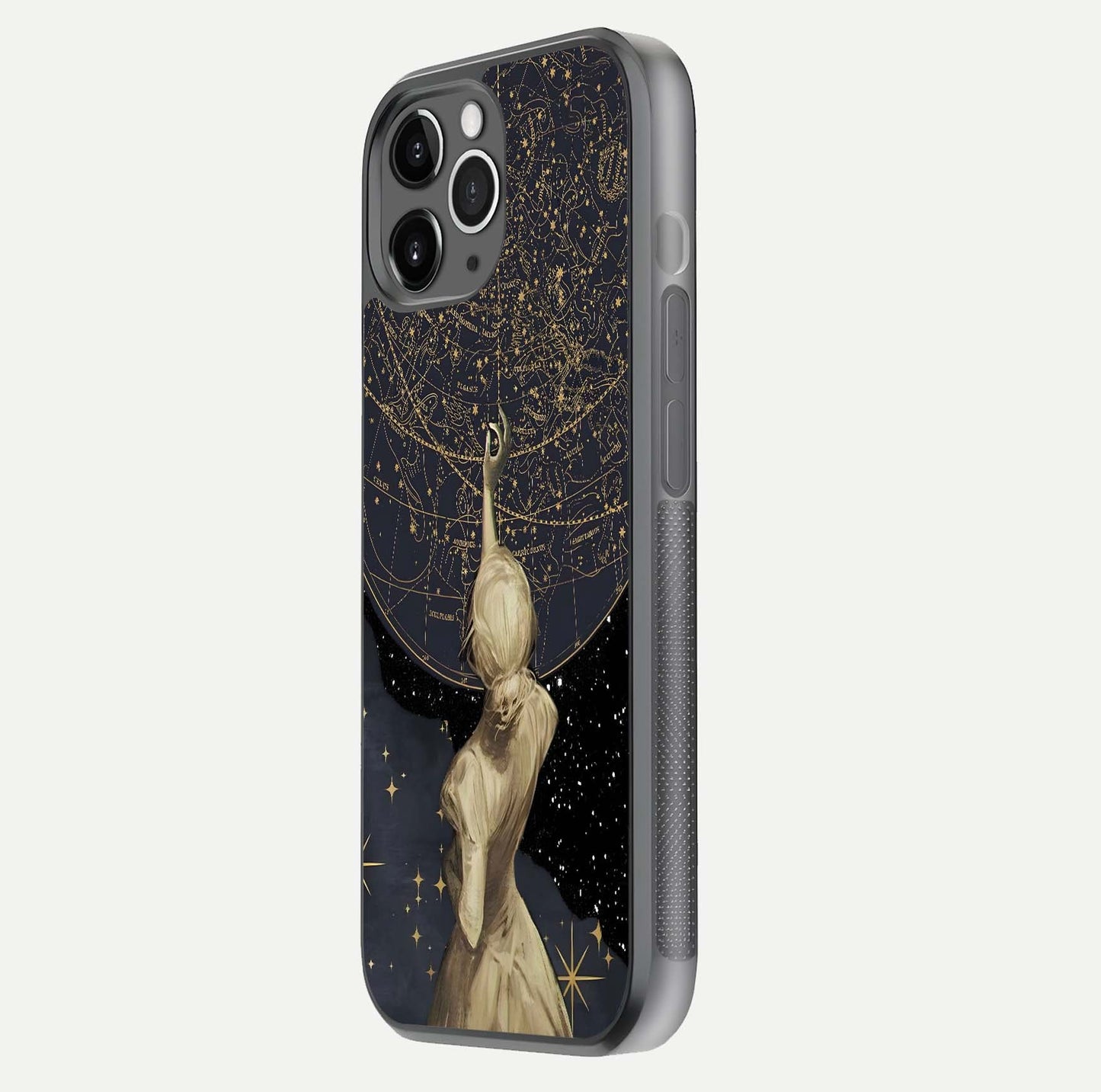 Taylor Swift Girl Glass Case for iPhone 11 Pro Max floating dual-view mockup displaying gloss and stylish artwork