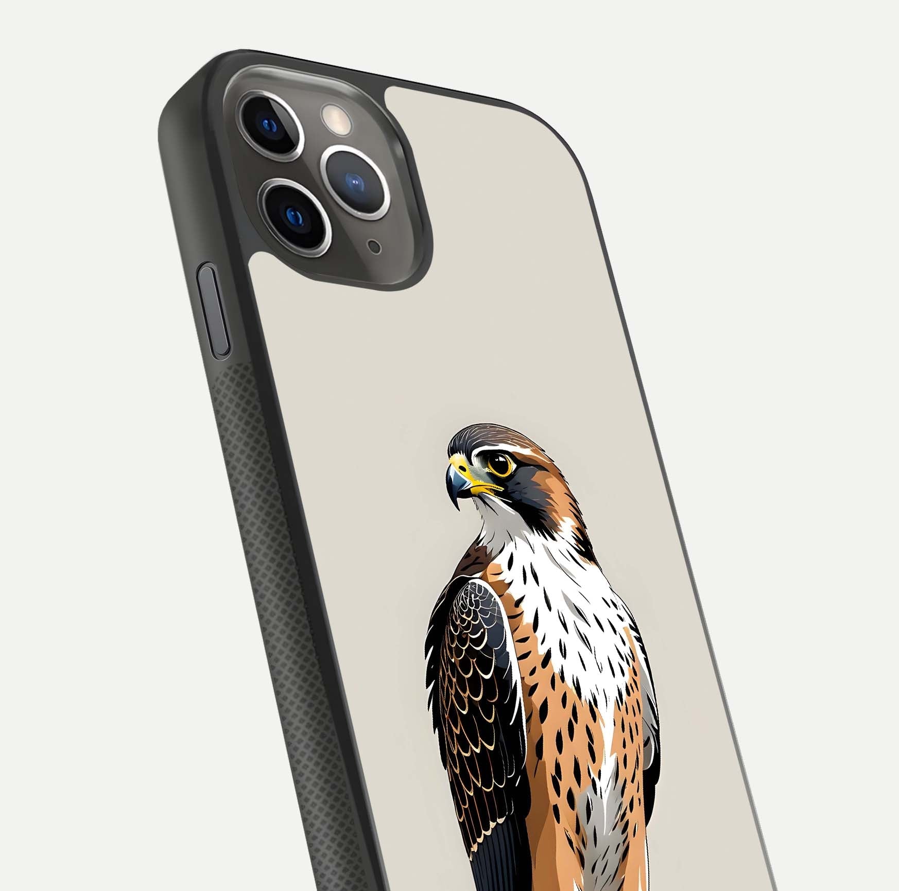 Clever Eagle Glass Case for iPhone 11 Pro Max side-angle photo capturing edge polish and shine reflection