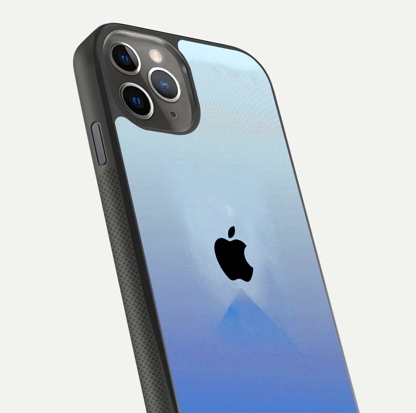 Gradient Apple Vibe Glass Case for iPhone 11 Pro Max side-angle image showing reflection glow and elegant surface