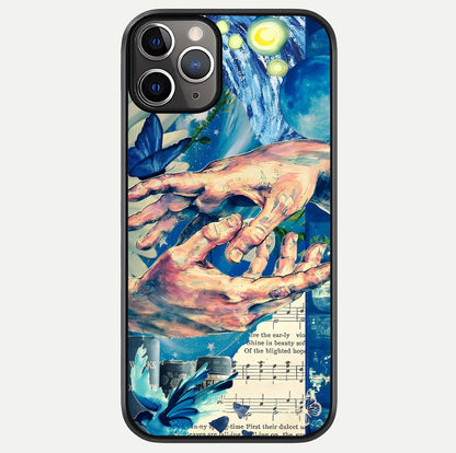 Aesthetic Divider Glass Case For iPhone 16 Pro by Custom World