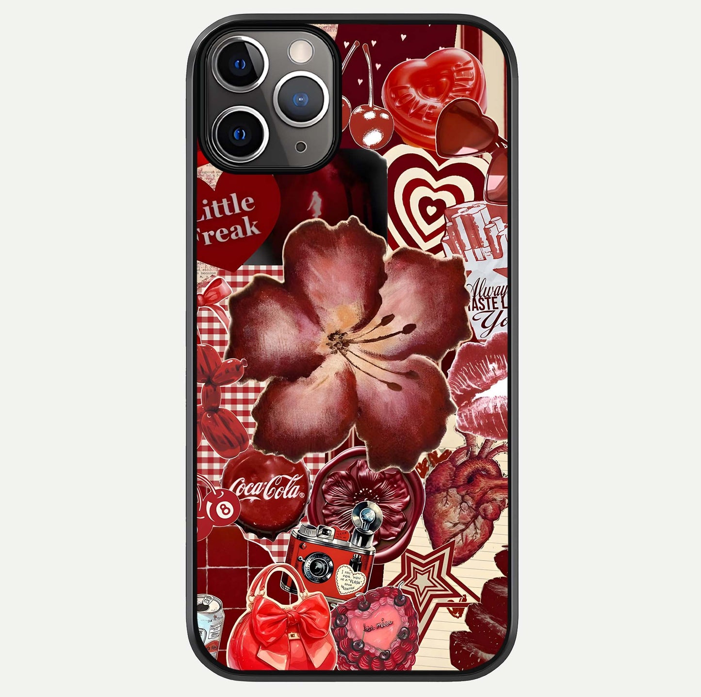 Aesthetic Little Freak Glass Case For iPhone 16 Pro by Custom World