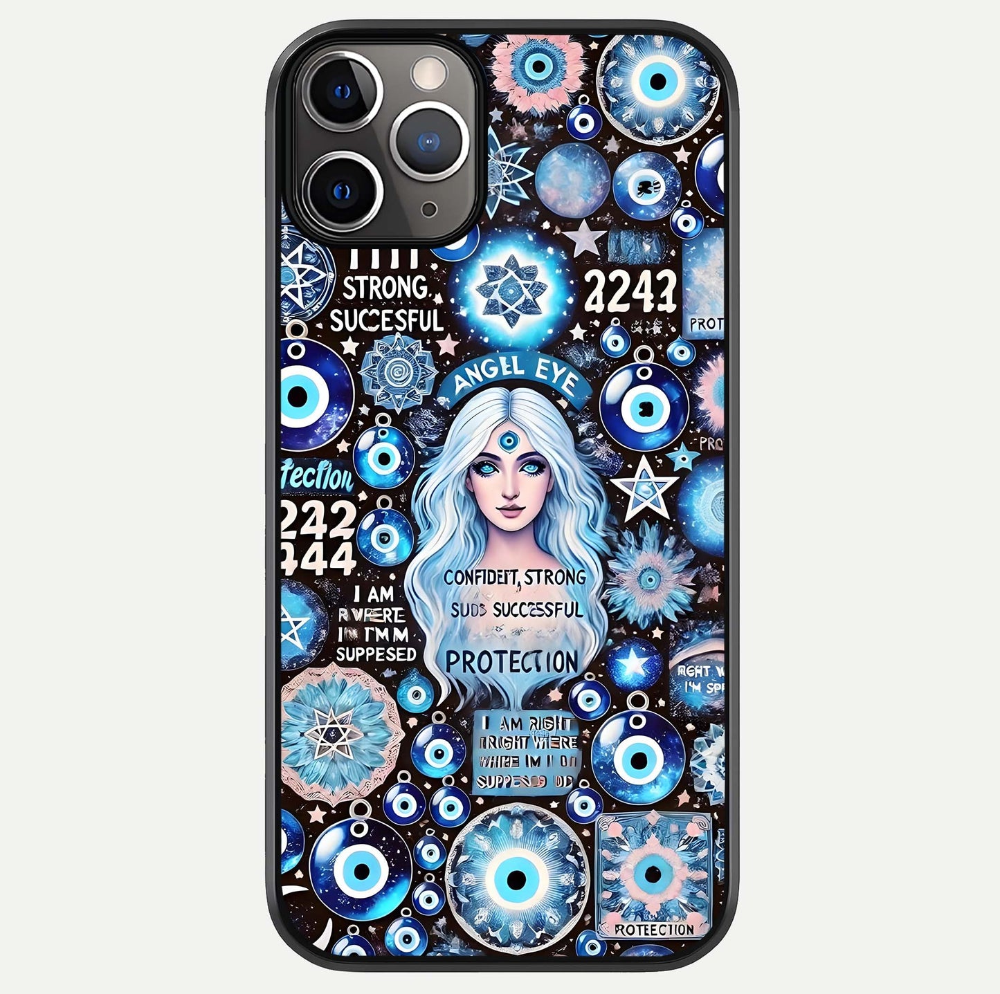 Angel Aura Shield Glass Case For iPhone 16 Pro by Custom World