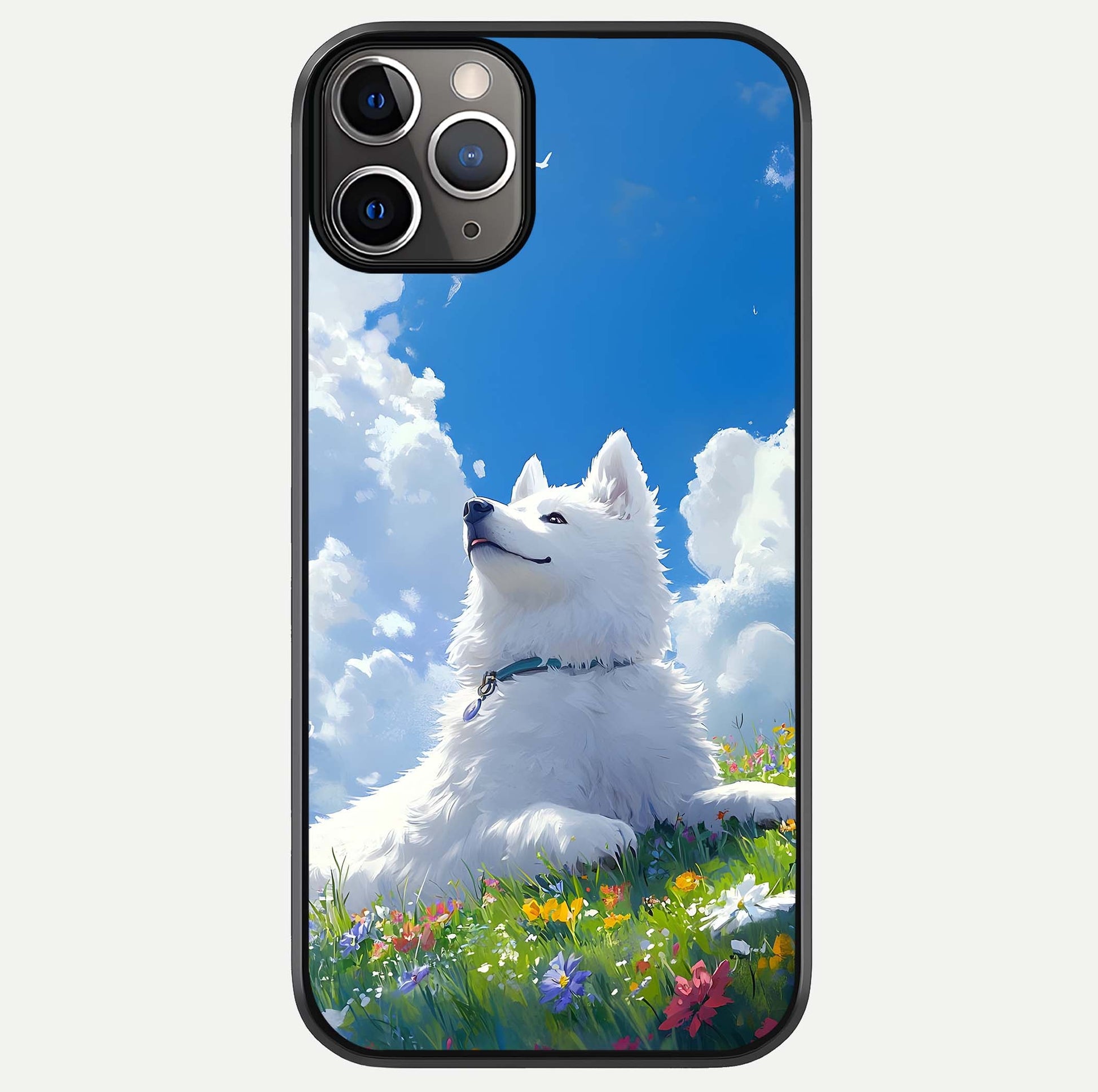 Blissful Cloud Pup Glass Case For iPhone 11 Pro Max by Custom World