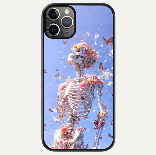 Bloom Beyond Bones Glass Case For iPhone 16 Pro by Custom World
