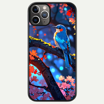 Blooming Spendor Bird Glass Case For iPhone 11 Pro Max by Custom World