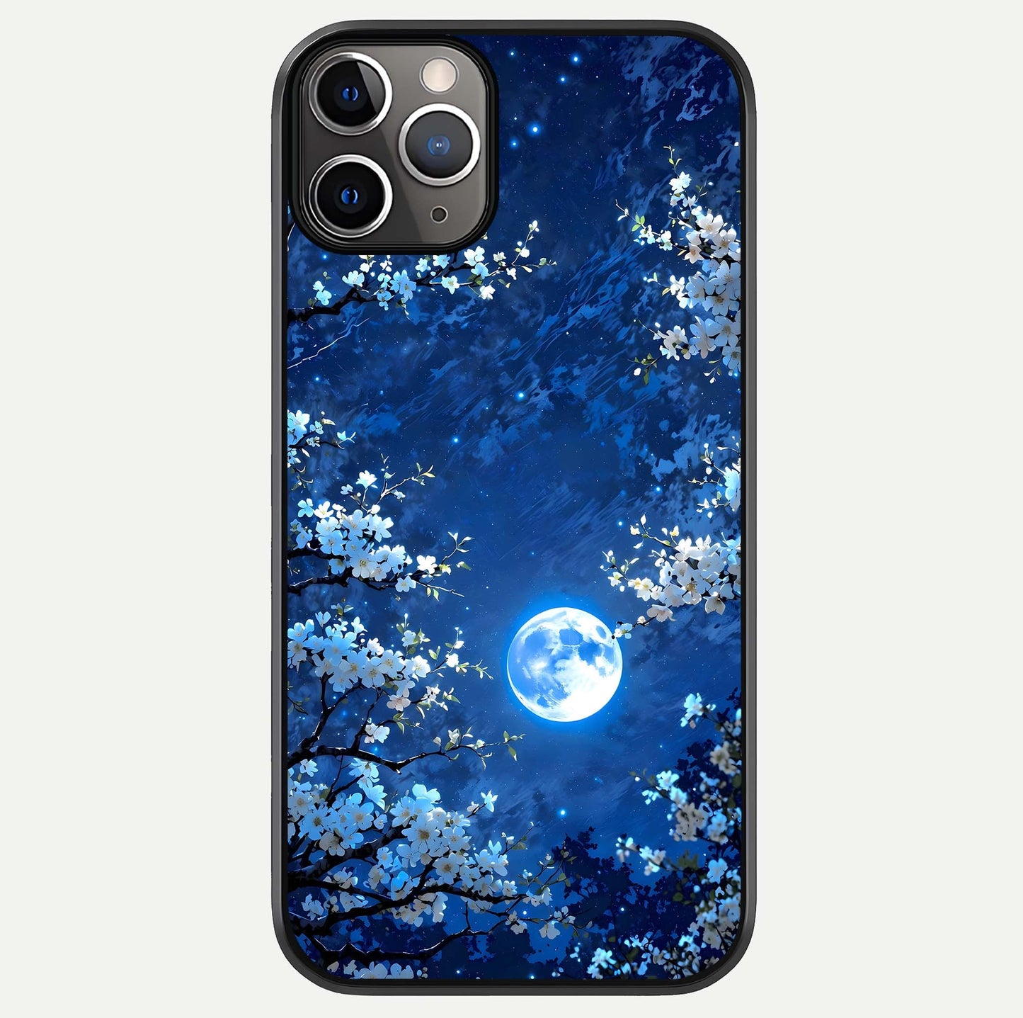 Blossom Moonlight Sky Glass Case For iPhone 11 Pro Max by Custom World
