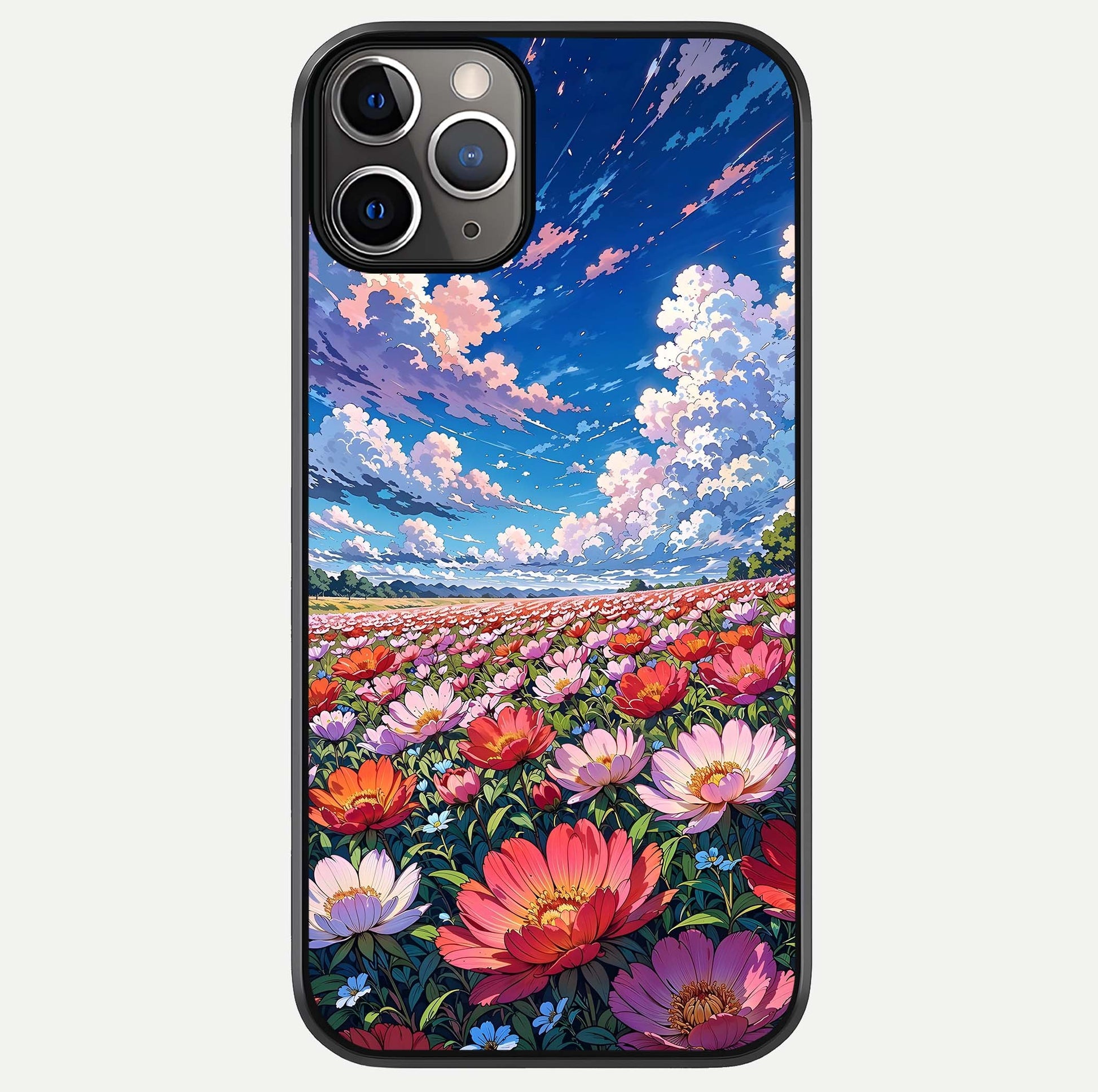 Blossom Sky Field Glass Case For iPhone 11 Pro Max by Custom World