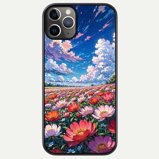 Blossom Sky Field Glass Case For iPhone 11 Pro Max by Custom World