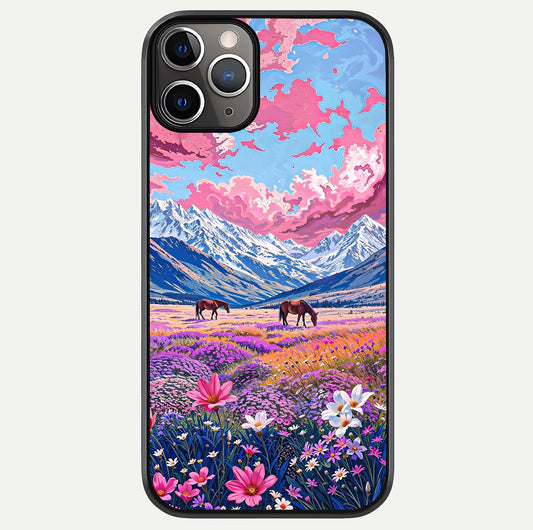 Blossom Valley Dream Glass Case For iPhone 11 Pro Max by Custom World