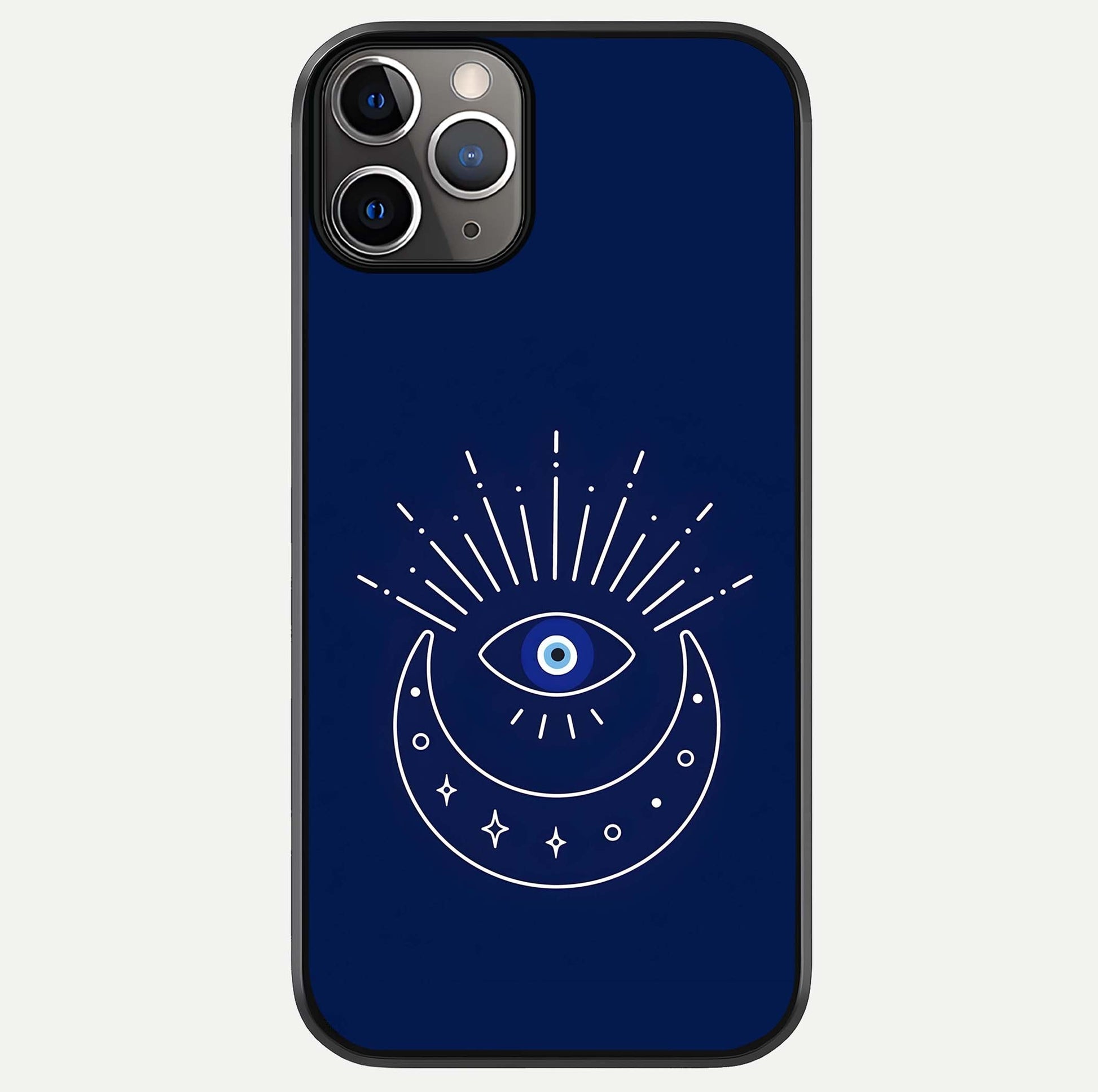 Blue Evil Eye Glass Case For iPhone 11 Pro Max by Custom World