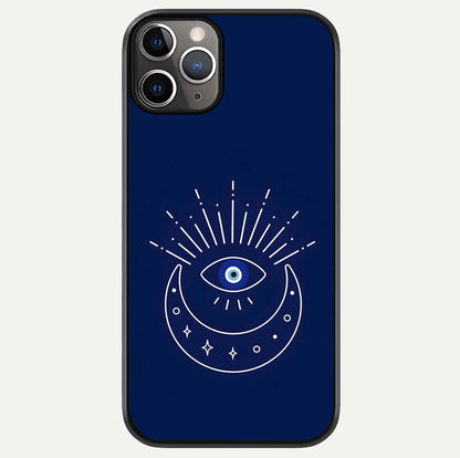 Blue Evil Eye Glass Case For iPhone 11 Pro Max by Custom World