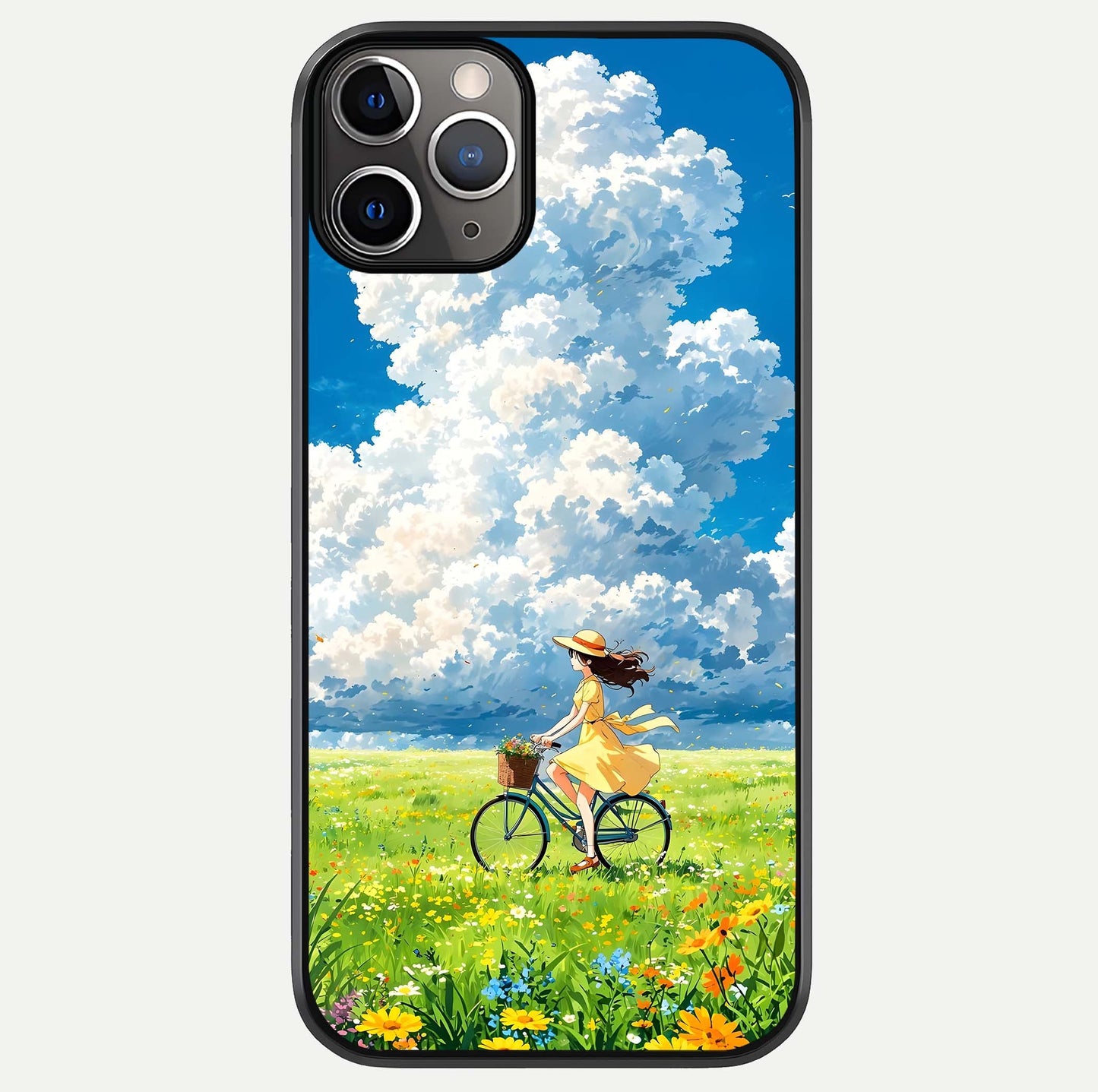 Breezy Meadow Ride Glass Case For iPhone 11 Pro Max by Custom World