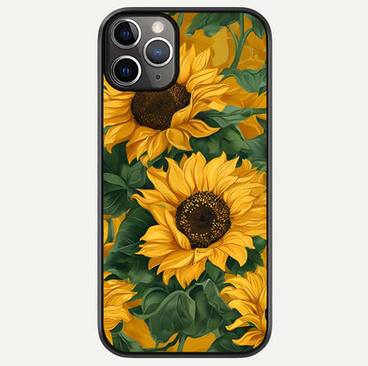 Bright Sunflower Bloom Glass Case For iPhone 11 Pro Max by Custom World
