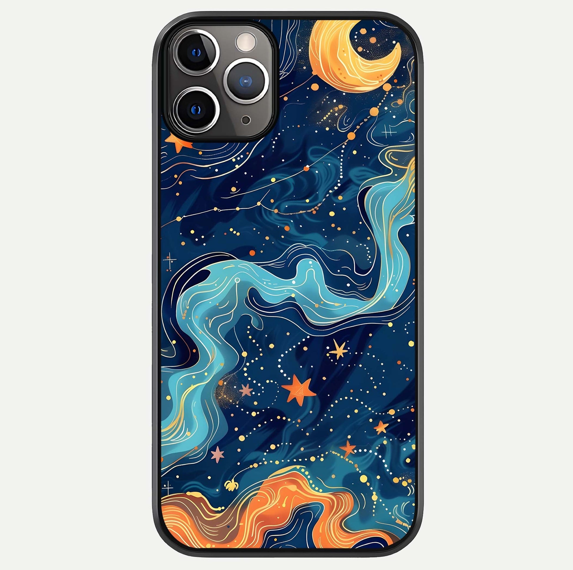 Celestial Dream Flow Glass Case For iPhone 11 Pro Max by Custom World