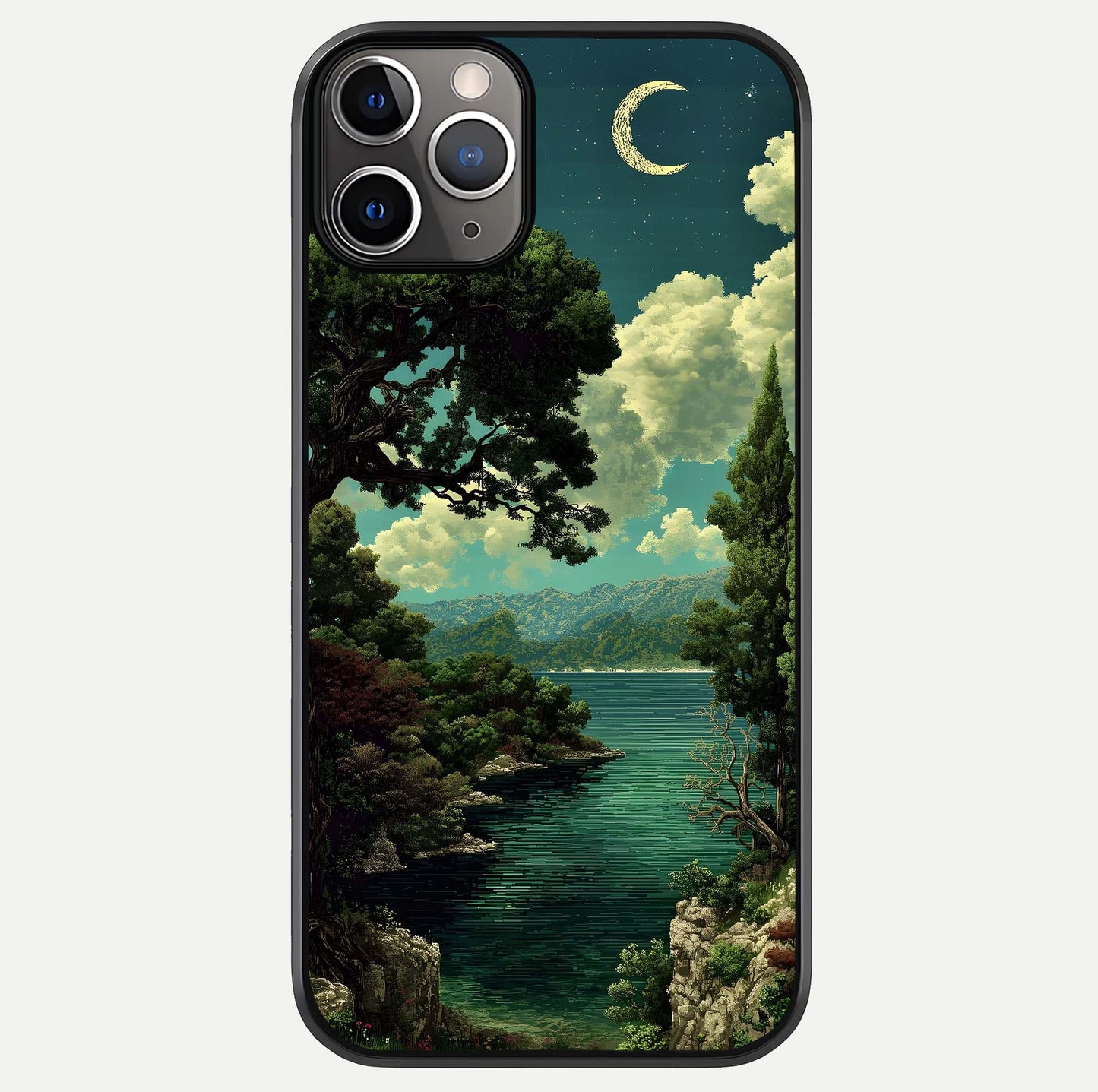 Celestial Lake Peace Glass Case For iPhone 11 Pro Max by Custom World