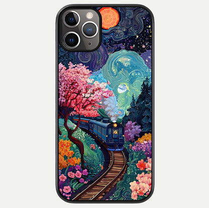 Celestial Train Journey Glass Case For iPhone 11 Pro Max by Custom World