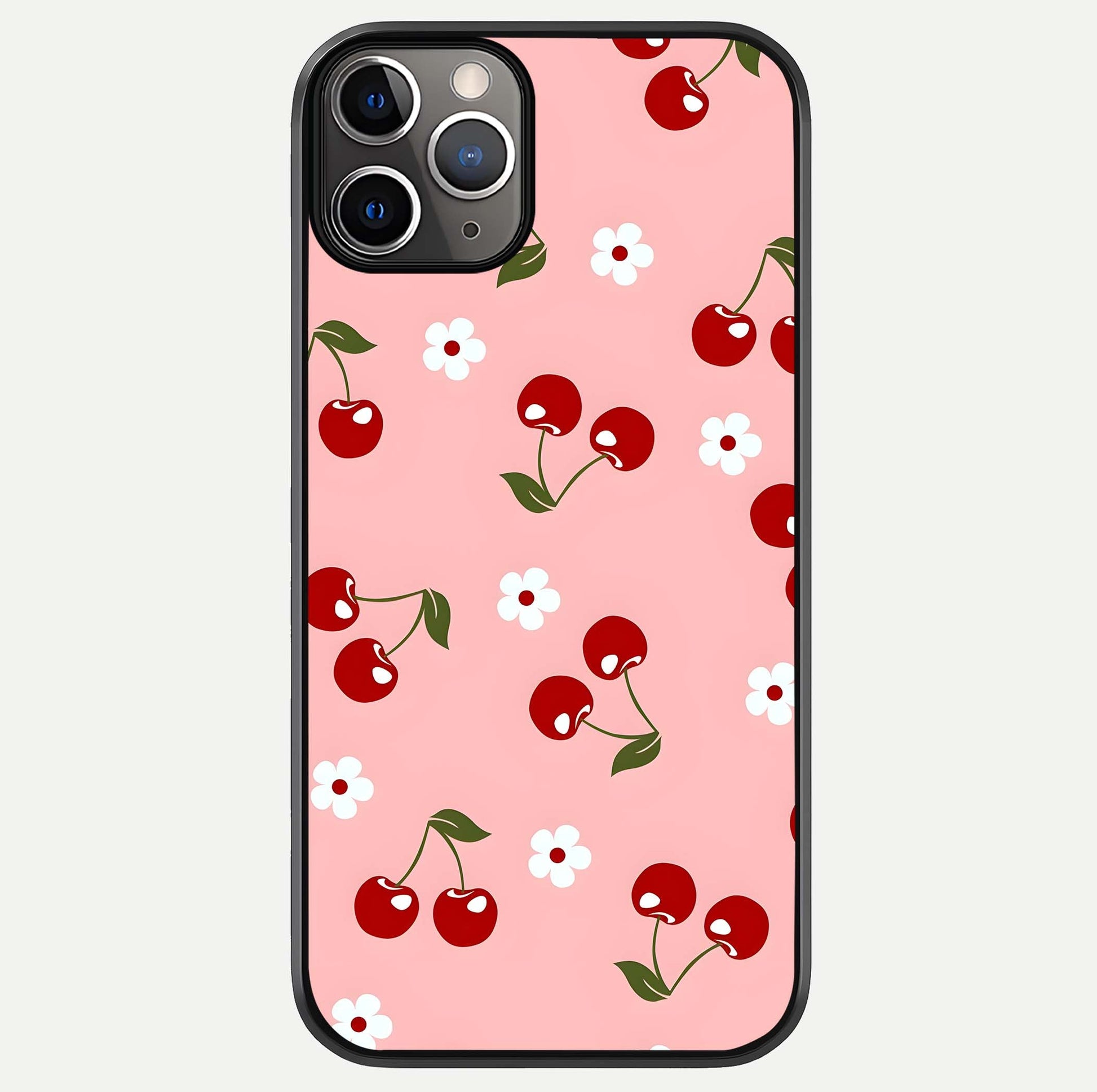Cherry Love Mood Glass Case For iPhone 11 Pro Max by Custom World