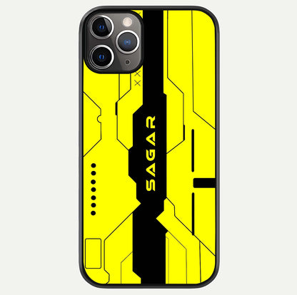 Circuit CYBERPUNK Custom Name Glass Case For iPhone 11 Pro Max by Custom World