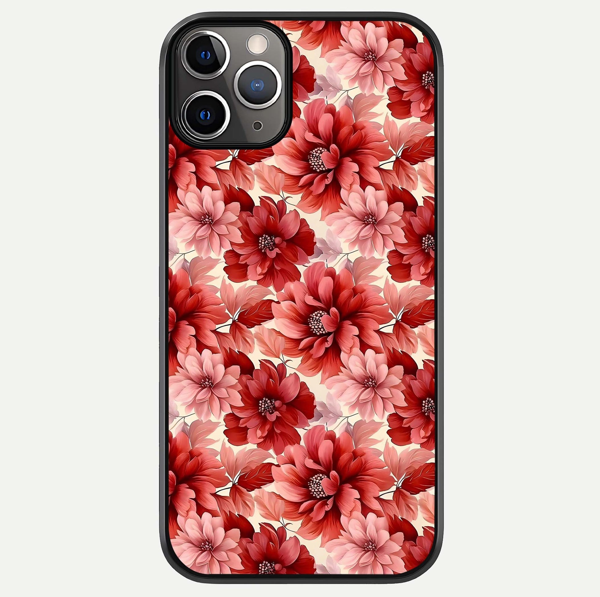 Crimson Love Petals Glass Case For iPhone 11 Pro Max by Custom World