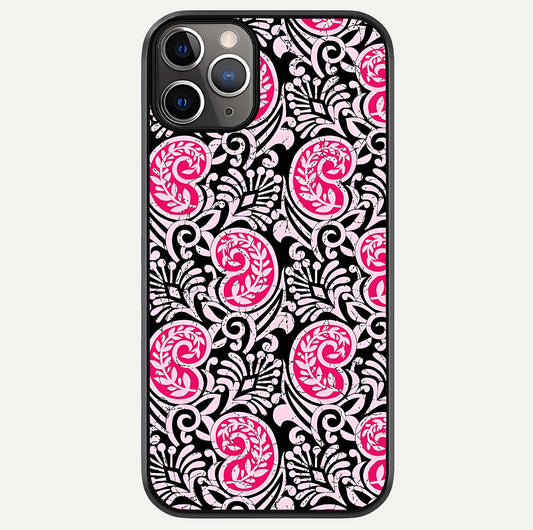 Crimson Paisley Charm Glass Case For iPhone 11 Pro Max by Custom World