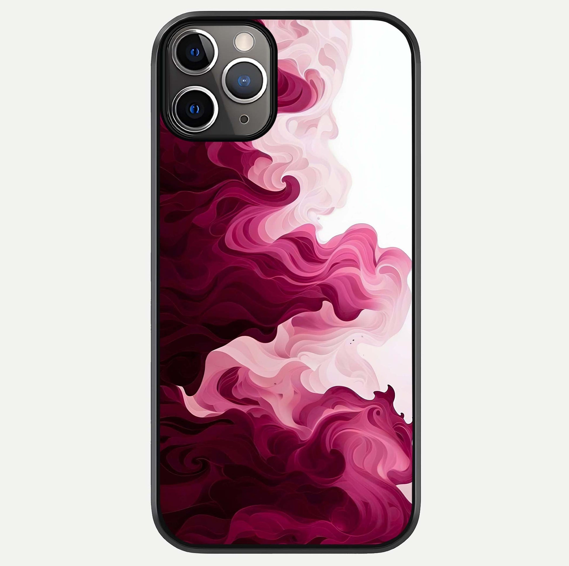 Crimson Wave Flow Glass Case For iPhone 11 Pro Max by Custom World