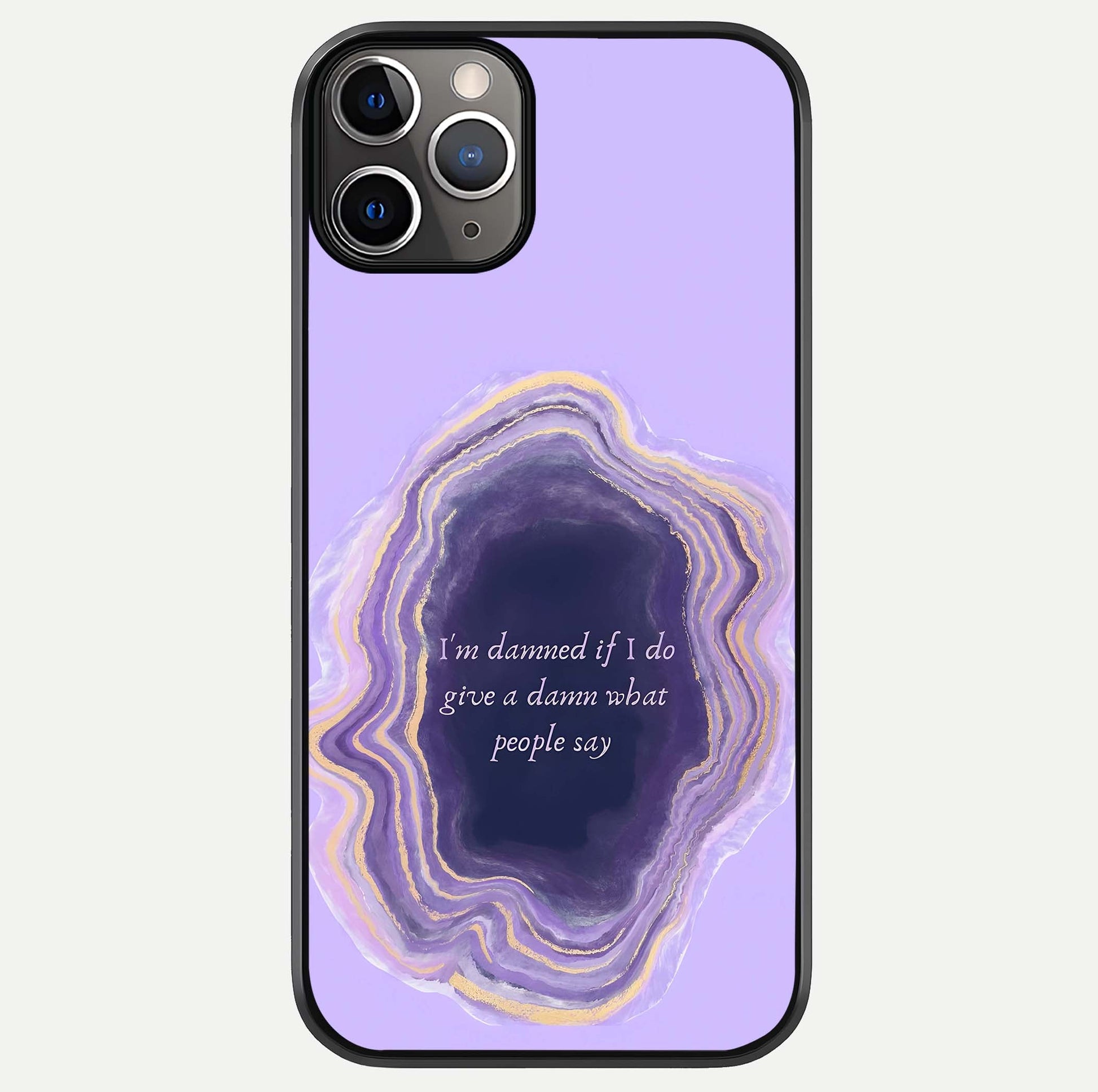 Damned People Quote Glass Case For iPhone 11 Pro Max by Custom World