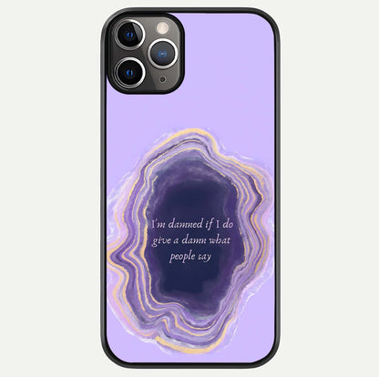 Damned People Quote Glass Case For iPhone 11 Pro Max by Custom World