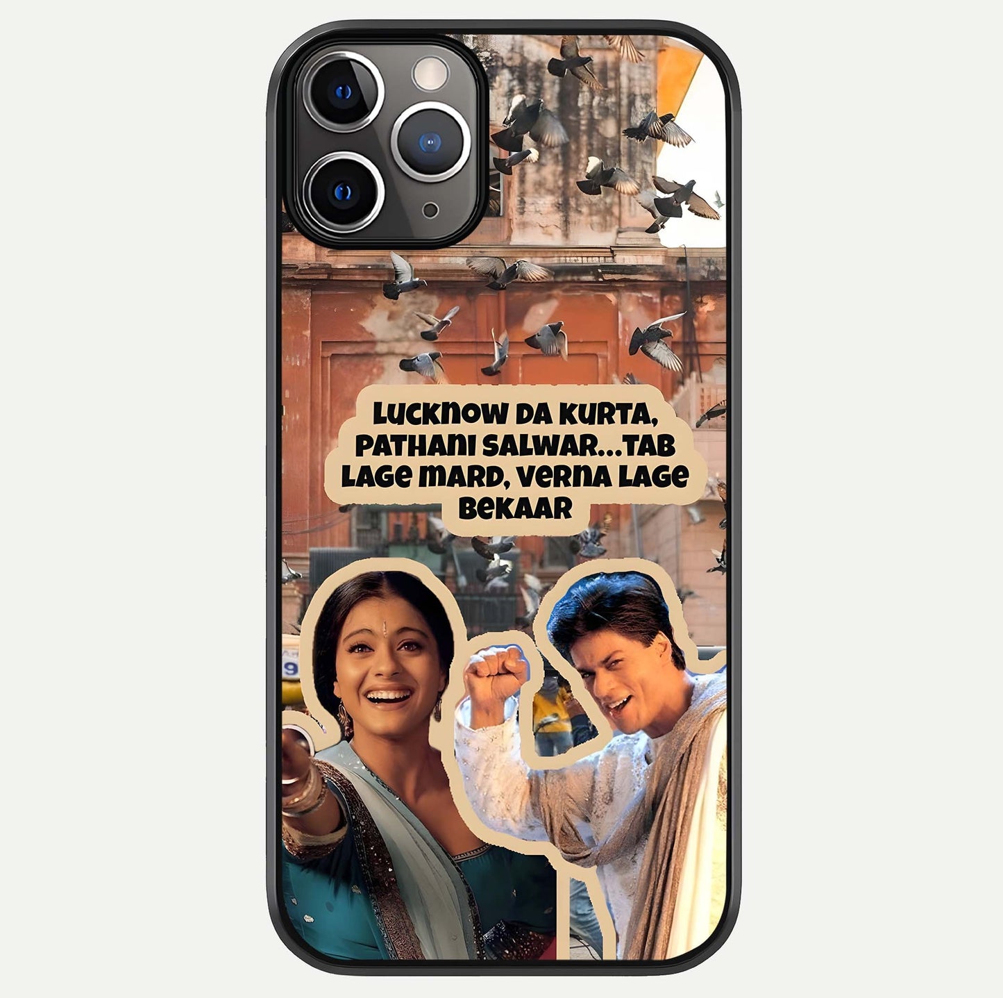 Desi Retro Vibes Glass Case For iPhone 11 Pro Max by Custom World