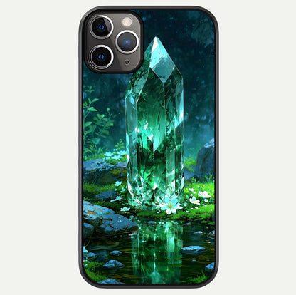 Emerald Light Crystal Glass Case For iPhone 11 Pro Max by Custom World