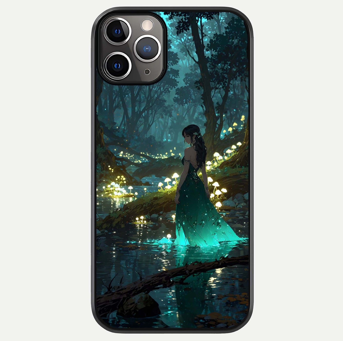 Enchanted Forest Glow Glass Case For iPhone 11 Pro Max by Custom World