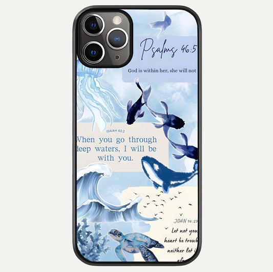 Faithful Ocean Promise Glass Case For iPhone 11 Pro Max by Custom World