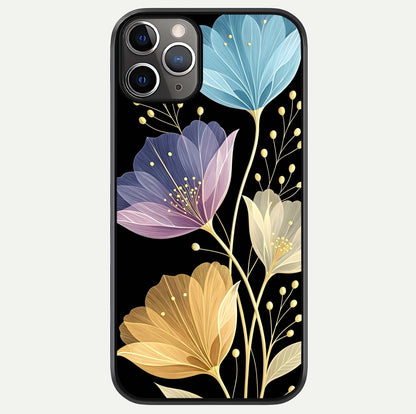 Flower Bloom Glow Glass Case For iPhone 11 Pro Max by Custom World
