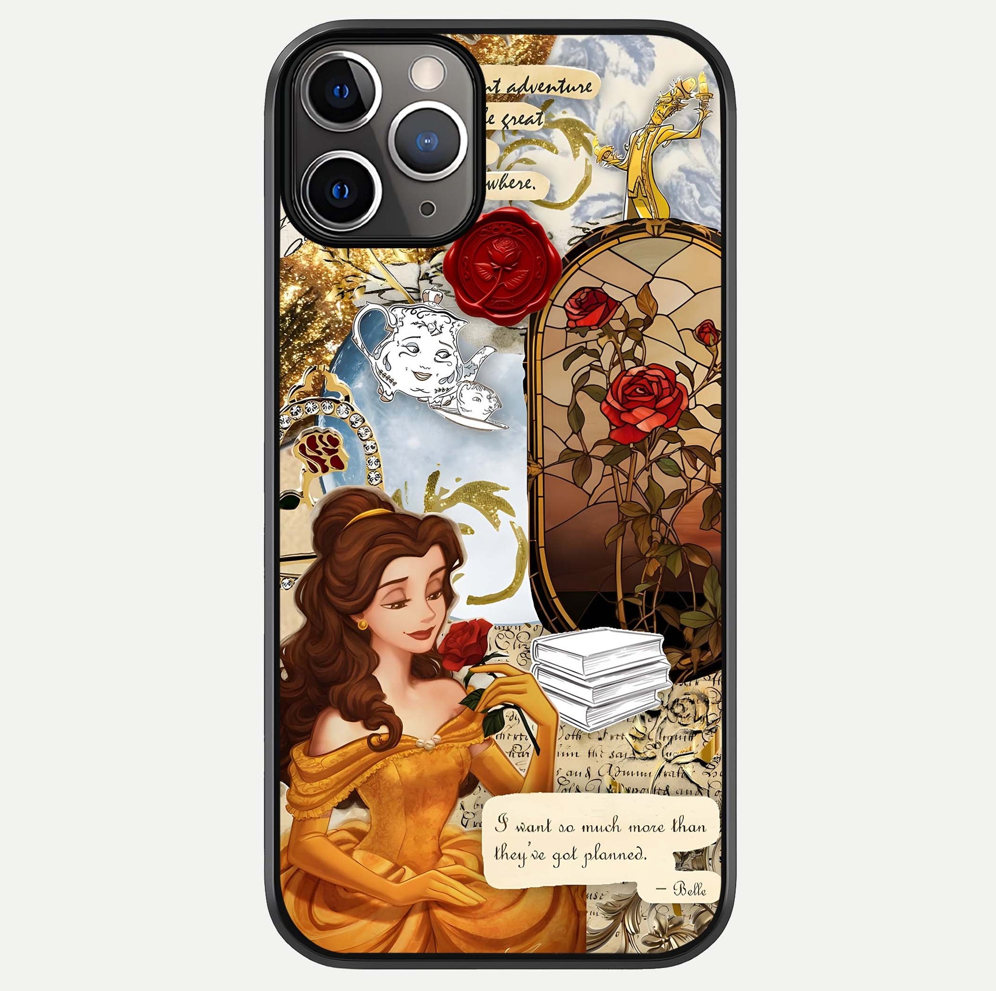 Golden Dream Belle Glass Case For iPhone 11 Pro Max by Custom World